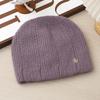 Fashion Knitted Hat Thickened Autumn and Winter Warm Big Head Circumference Bag Head Hat Wool Hat Women
