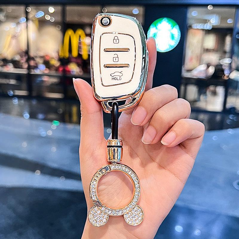 Beijing Hyundai Elantra, New Verna, Celesta Folding Key Cover for Women
