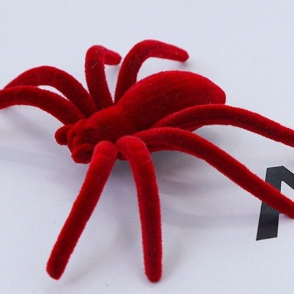 10PCS Simulation Fake 3D Spider Toy Realistic Artificial Spider Halloween Party Decor