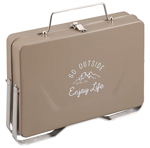 Grill stołowy Captain Stag UG-66 w kształcie litery V, Khaki Monte