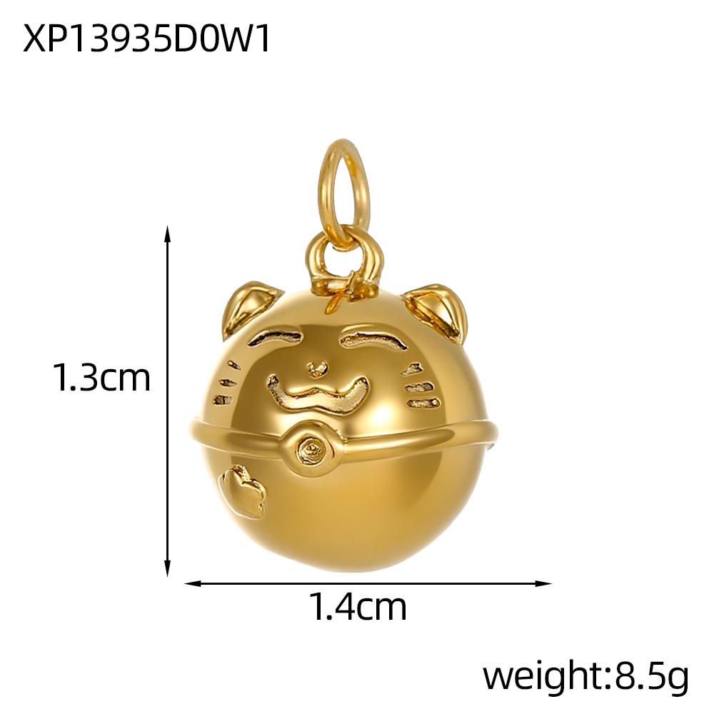 CARLIDANA Stainless Steel Gold Plated Animal Giraffe Charm Bubble Dog Monkey Rabbit Horse DIY Accessories Jewelry Necklace