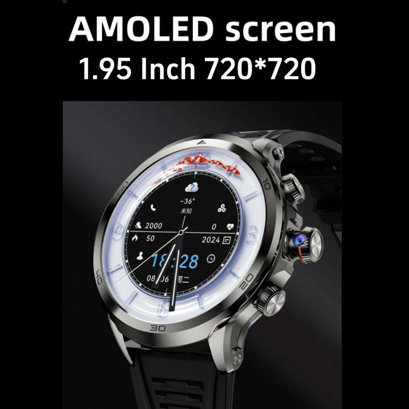 2025 New Arrival H19 4G Full Netcom Smartwatch Android 9.0 With 1.95 Inch Amoled Screen 900W Rotating Camera GPS WIFI Smart Watch Men