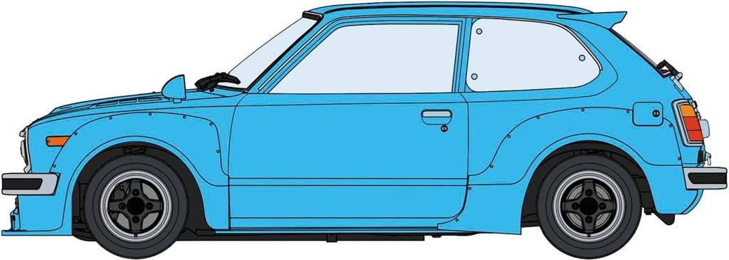 Hasegawa Scale Honda Civic GL Custom Version Plastic Model Kit 20773 1/24 (SB-1) 2-Door (Car)