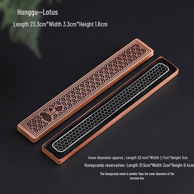 Zinc Alloy Sandalwood Incense Holder: Creative Fireproof Box for Indoor Use