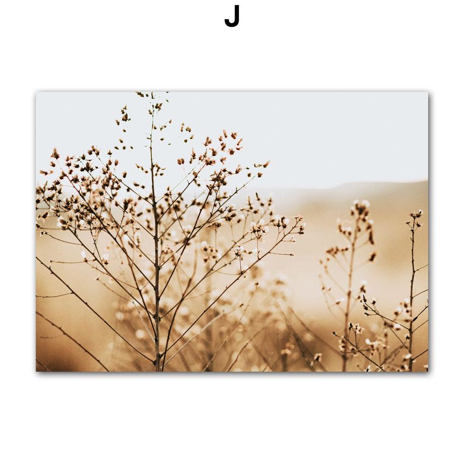 Autumn Forest Cabin Wood Deer Chrysanthemum Wall Art Canvas Painting Posters And Prints Wall Pictures For Living Room Home Decor