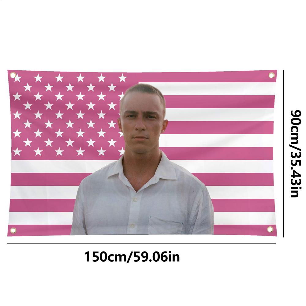 

150x90cm Drew Pink America Flag Starkey Tapestry Funny Banner With Four Grommets For College Dorm Room Guys Man Cave Bedroom