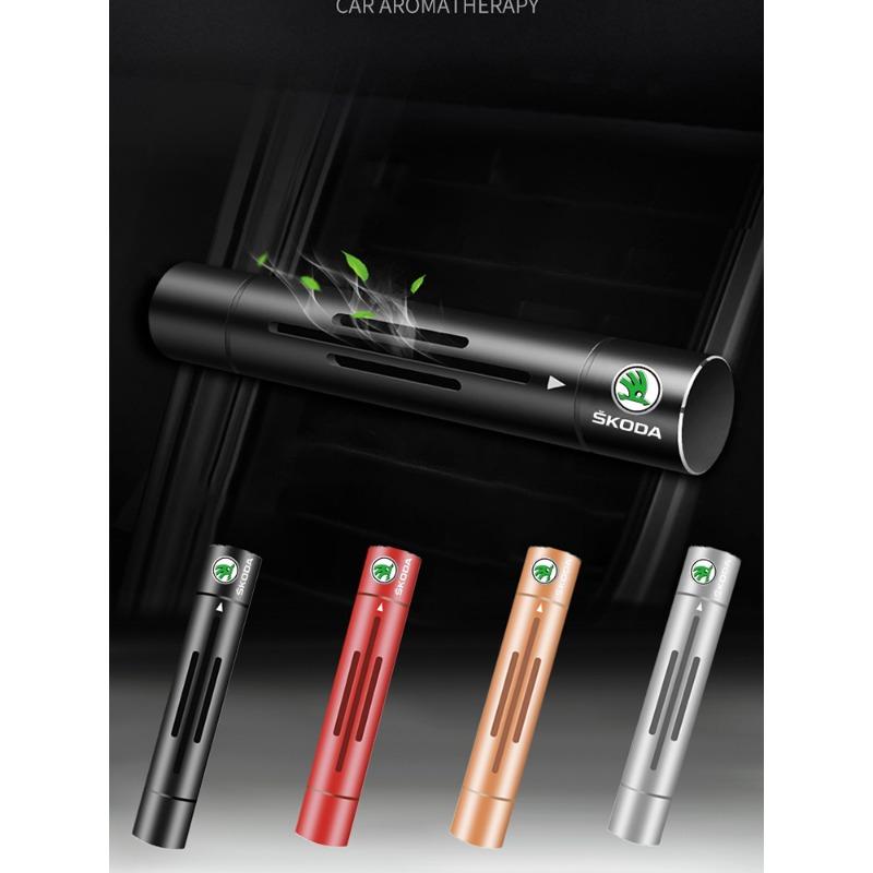 Auto Interior Car Air Freshener Outlet Air Vent Perfume Diffuser For Skoda Octavia Superb Rapid Kodiaq Karoq Fabia Kamiq Roomster Citigo