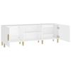 Vidaxl Szafka Pod Tv, Biała, 150X30X50 Cm, Materiał Drewnopochodny