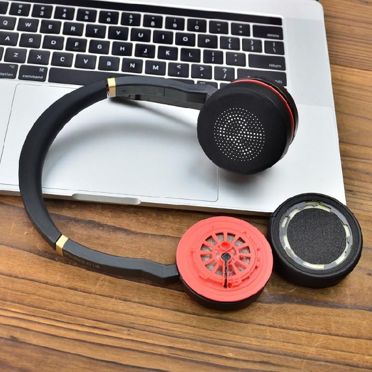 Anti Slip Cooling Ear Pads Skin Friendly Ear Cushions for Evolve 75 75+ Headphone Upgraded Accessories Washable Design
