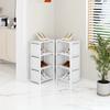 High Quality1pc 4/6/8-Tier Space-Saving Metal Shoe Rack - Dustproof, Suitable for Entryway, Bedroom and Dorm Storage