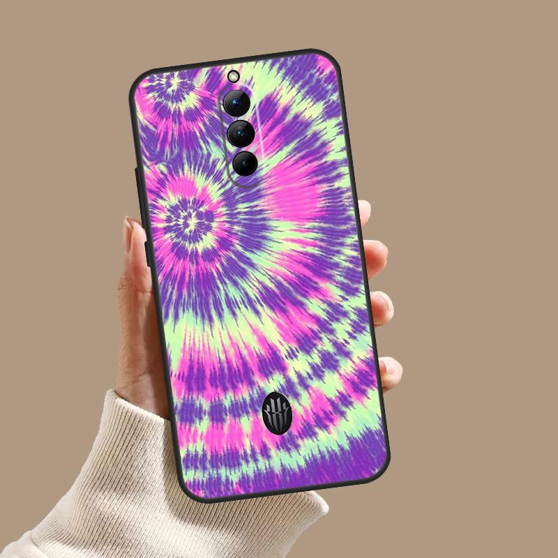 Rainbow Spiral Tie Dye Case For ZTE Nubia Red Magic 10 10S 9S 8S 8 9 11 Pro Plus 6 7 6S 7S Pro 5G 6R 10 Air Cover