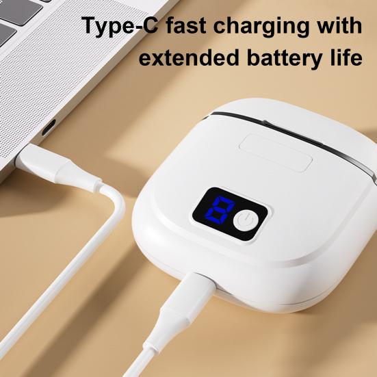 Multi-functional Electric Nail Clipper with LED Kids Adults Seniors Automatic Nail Trimmer Rechargeable Baby Manicure Grinding File Fingernail Cutter