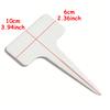 20pcs 10cm White Potted Flower Pot Label T-shaped Plant Label Plant Identification Memo Label Horticultural Planting Accessories