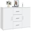 Sideboard White 91 X 29.5 X 65 Cm Particleboard
