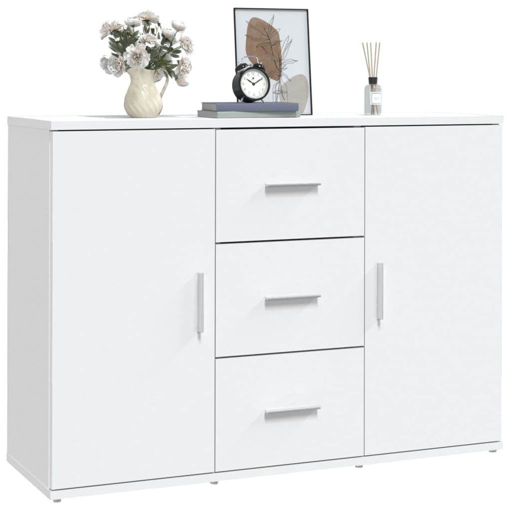 Sideboard White 91 X 29.5 X 65 Cm Particleboard