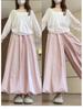 Women's Slimming Wide-Leg Bud Pants - Summer 2026, Yellow, College Style, Loose Straight-Leg, Drapey
