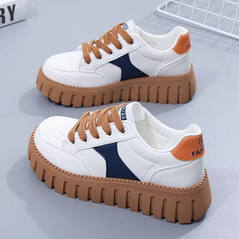 

Повседневная обувь для женщин Весна и осень Новые студенческие кроссовки на нескользящей платформе Удобные износостойкие кроссовки Удобные нишевые кроссовки 40 синий