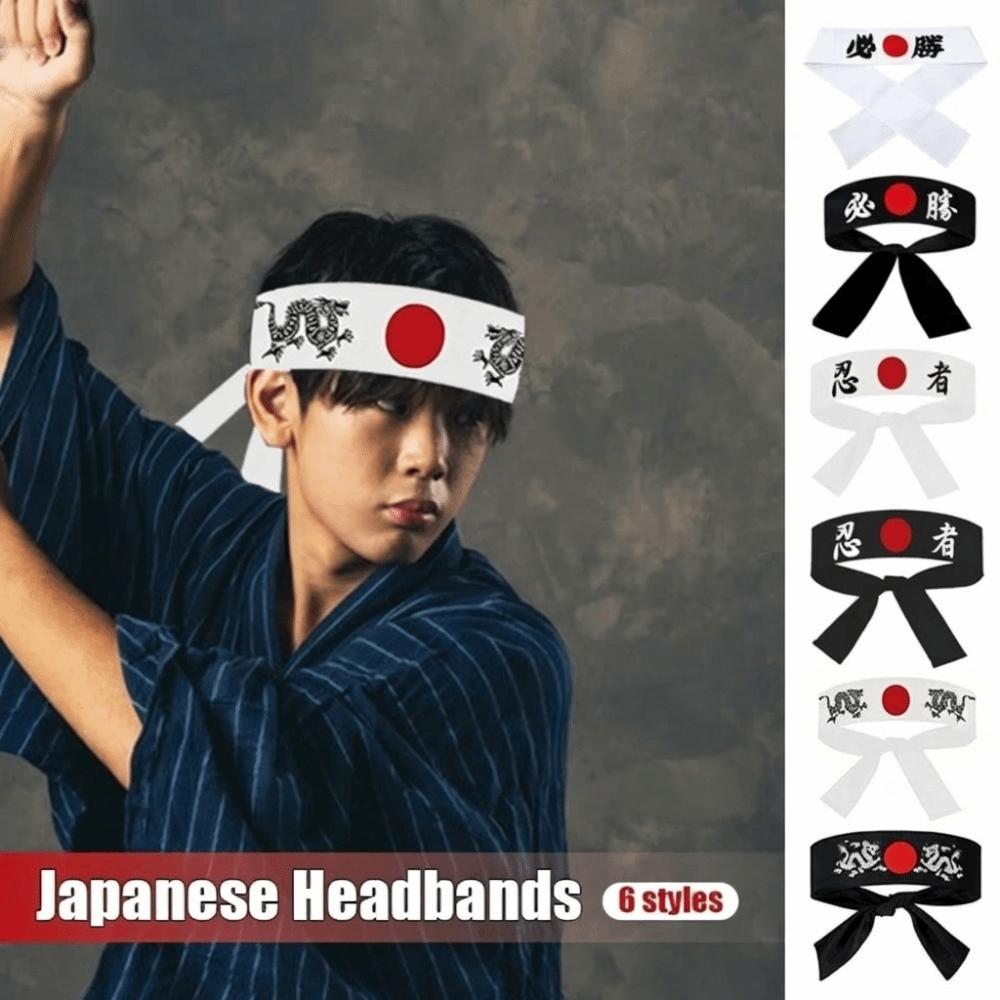 Hygroscopic Japanese Headband Multi-purpose Karate Bandana Headwear  Sports Exercise