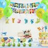 Bell Birthday Party Decorations, Fairy Themed Party Suppliers with Happy Birthday Banner, Cake Cupcake toppers, Latex Balloons Hanging Swrils