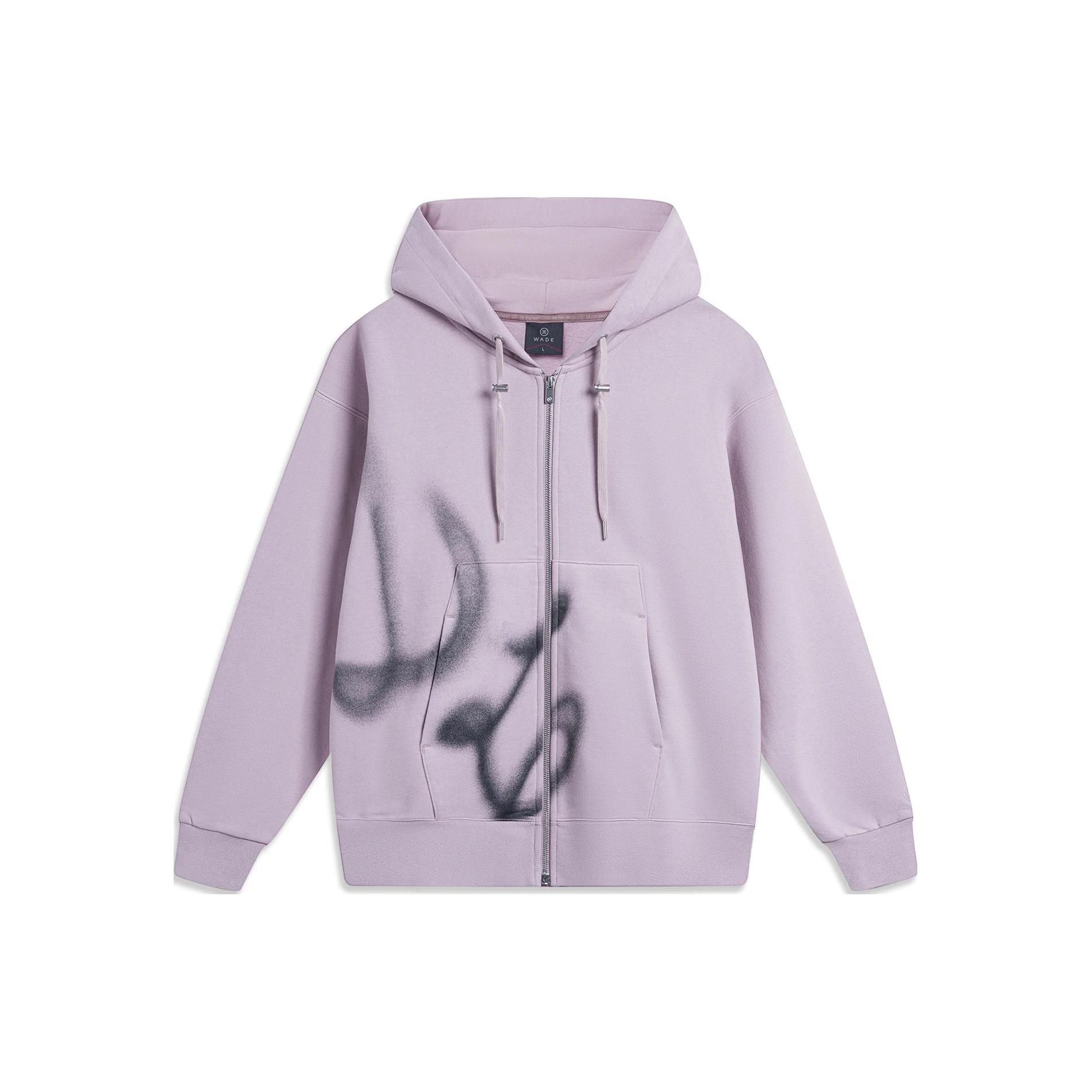 Li Ning Wade Collection Sweatshirt Unisex Ink Gray Purple AWDTD21-6 L