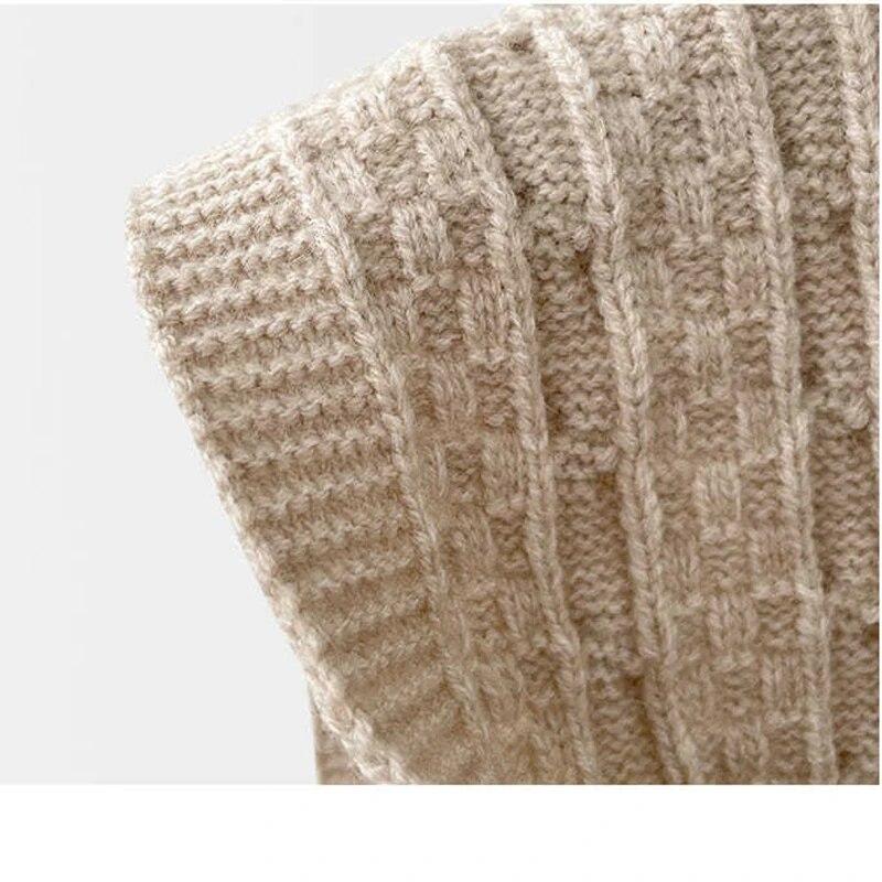 Şal cu glugă tricotat, eşarfă de modă dulce, în aer liber, caldă, confortabilă, de culoare solidă, accesorii tricotate pentru umeri, toamnă iarnă