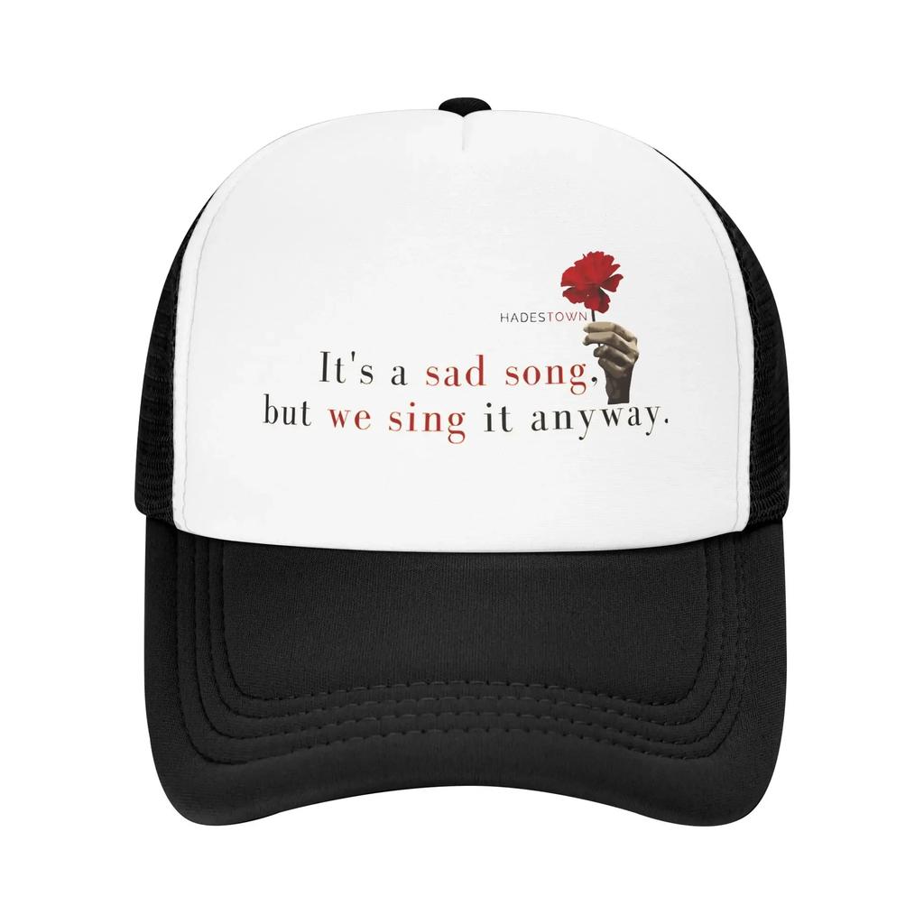 Hadestown flower Mesh Caps Outfits for Unisex Women Adjustable Snapback MeshBack Summer Breathable Caps