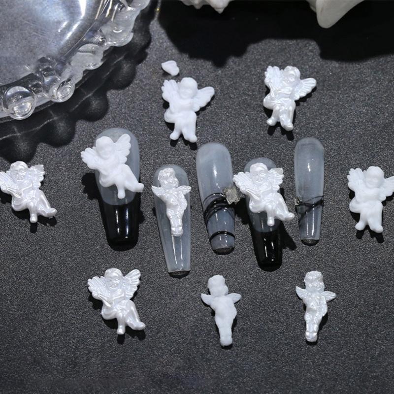3D Angel Figure Silicone Nail Charm Mold For Crafting Unique Resin Nail Art Decorations And Accessories