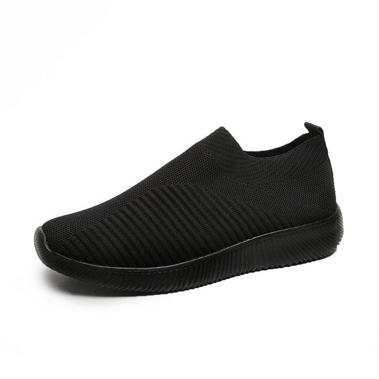Mode Frühling Damen Lässig Strick Socken Sneaker Stretch Flache Slipper Frau Plateau Sneaker Damen Laufschuhe Damen Schuhe