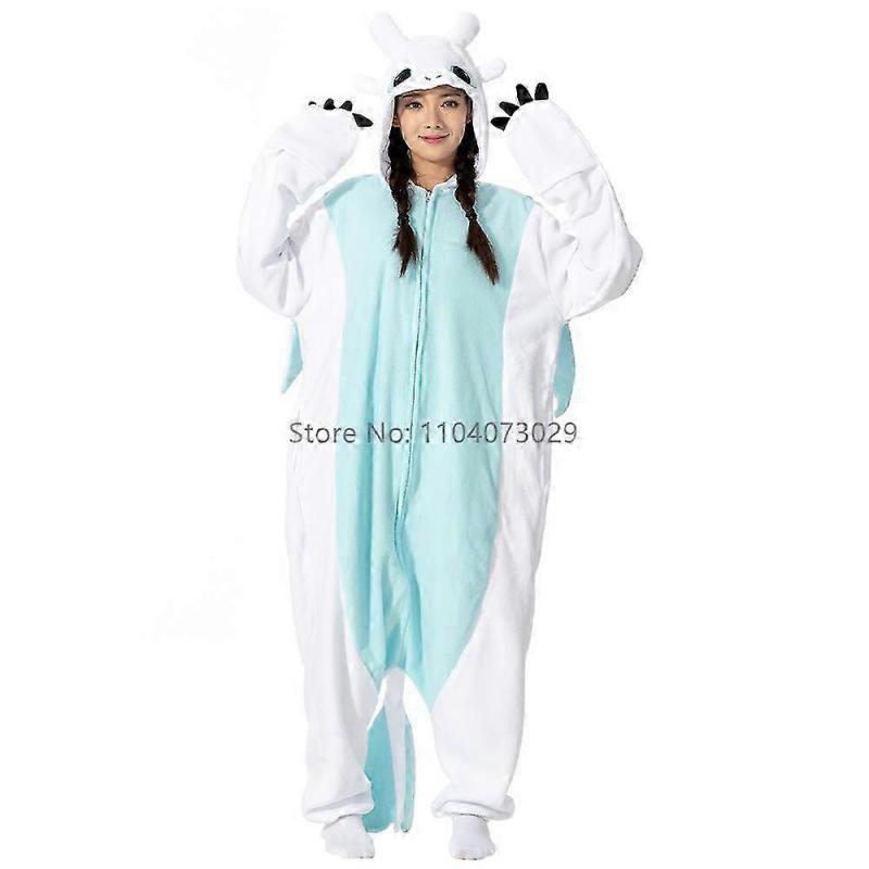 Animal Kigurumi Pyjamas Halloween Onesie Adult Cartoon Toothless Pajama Cosplay Party Women Homewear