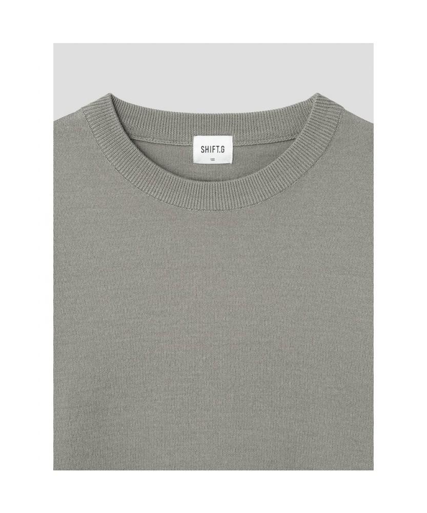 SHIFT.G Basic Crewneck Sweater Khaki