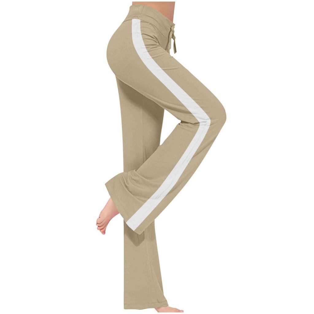 Women's Winter Sweatpants Solid Color Casual Pants Women's Fleece Sweatpants Wide Leg Straight Pants