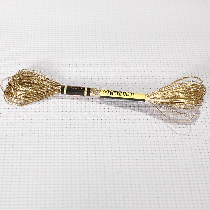 16M/roll Multi-color Gold And Silver Thread Computer Embroidery Gold Thread DIY Cross-stitch Metal Thread TJ20500