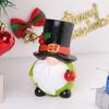 Cute Christmas Gnome Ornament Elegant Colourful Faceless Elderly Figurine Resin Crafts Merry Christmas Decoration