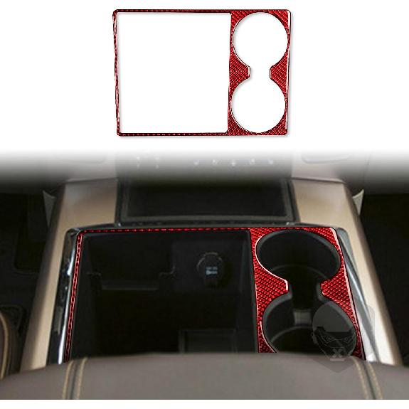 Red Carbon Fiber Dashboard trument Speedometer Tachometer Frame Panel Cover Car Interior Compatible with Dodge Ram 1500/2500/3500 2013 2014 2015 2016