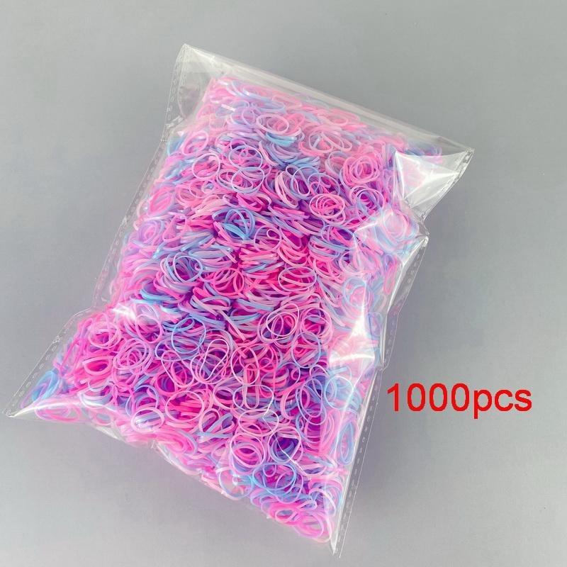 2000pcs/lot Children Transparent Hair Rubber Bands for Bracelets Baby Elastic Small Hair Tie Gum Kids Hair Beads Hair Accessorie