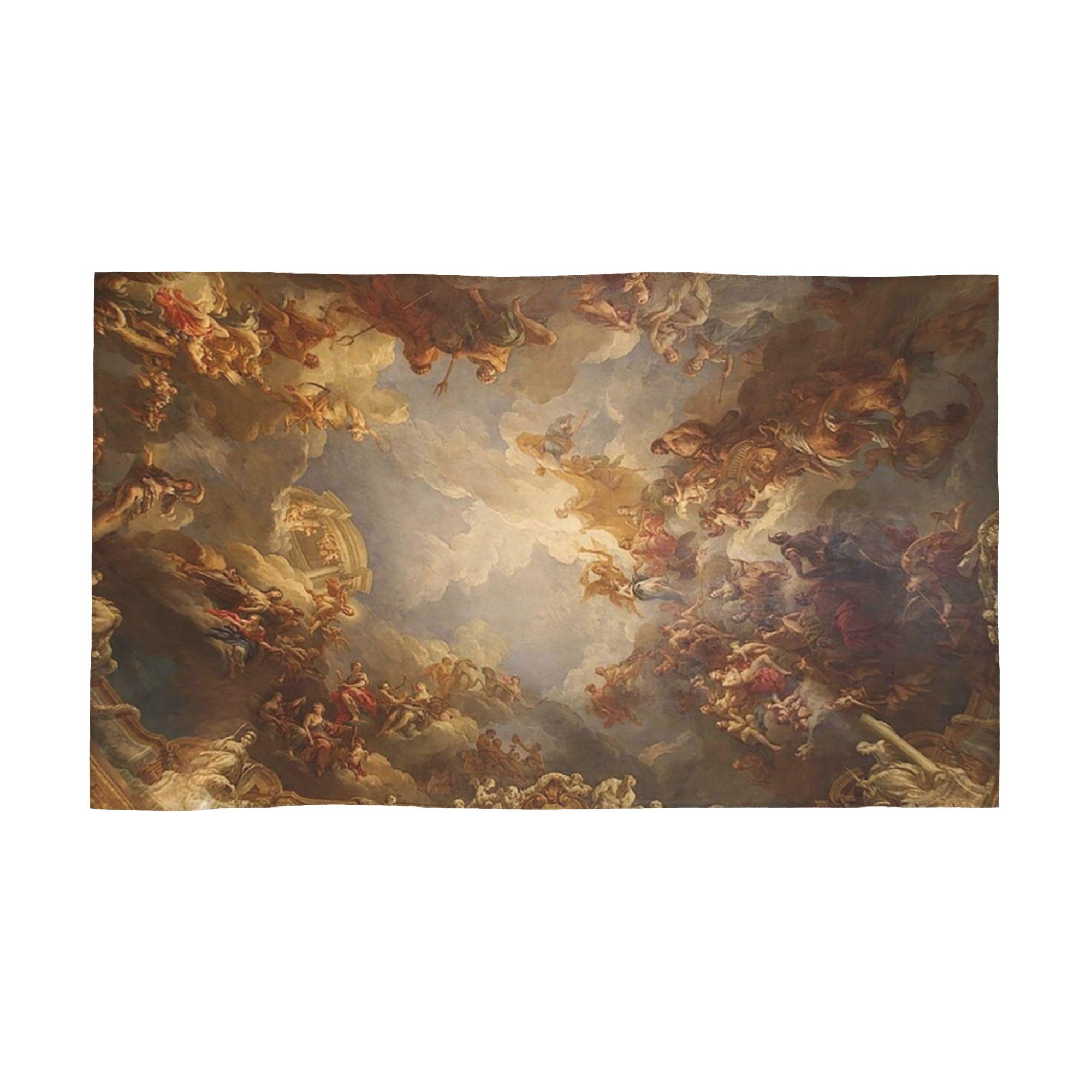 

Brown Ceiling at Versailles Renaissance Panting Soft Face Towel Quick Dry Pool Bath Cotton Towels Absorbent Quick W40*H60(CM)
