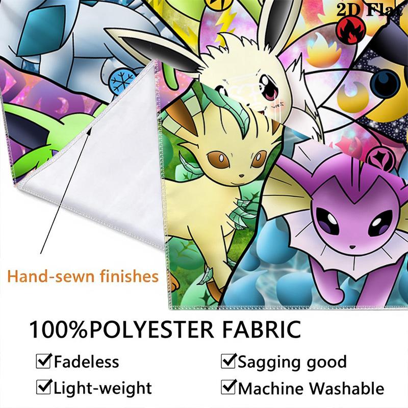 Pokmon Eeveelutions Tapestry Wall Tapestry Wallmounted Background Cloth Background Cloth Soft Atmospheric Background Cloth