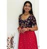 Anarkali Designer Georgette Kurta Embroidery Work Indian Bollywood Top Tunic Kurti Long Dress
