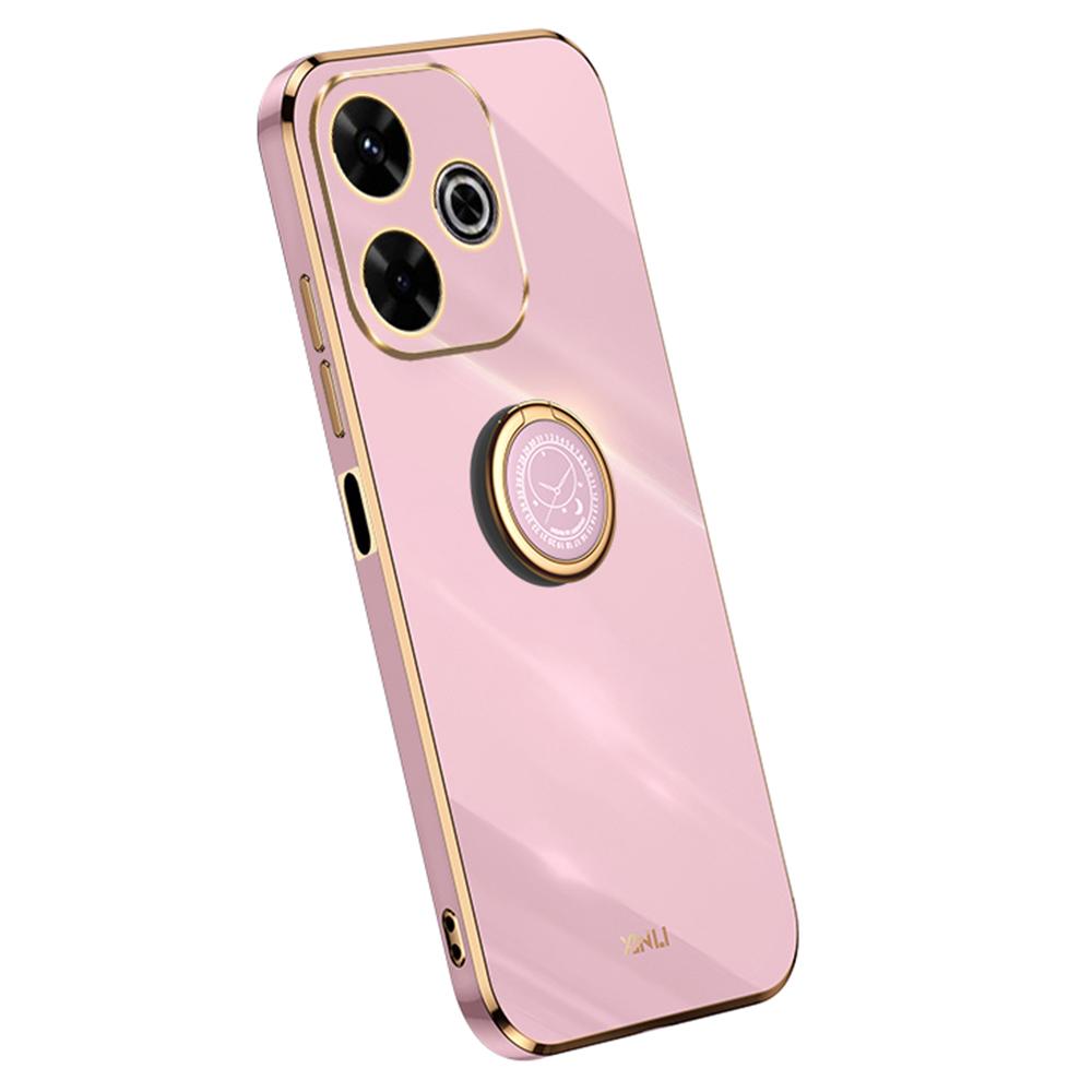 XINLI For Xiaomi Redmi 13 5G/4G Case Ring Kickstand Electroplating TPU Phone Cover