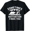 Motivation Finds You Bear Chasing Runner Funny Unisex T-Shirt