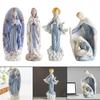 Jesus Christ Statue Sculpture Mary Statuette Figurine Christian Catholic Holy Object Modern Home Ceramic Decoration