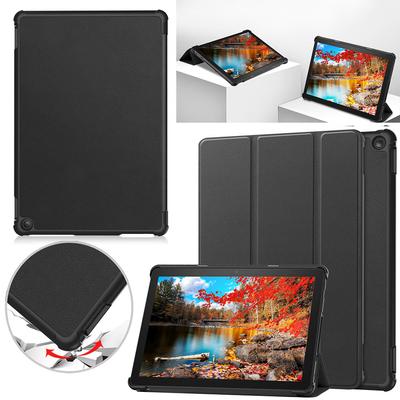 Nouvel étui en cuir PU pour tablette Amazon Fire HD 10 (13ème Génération, Sortie 2025) Housse de support antichoc à trois volets