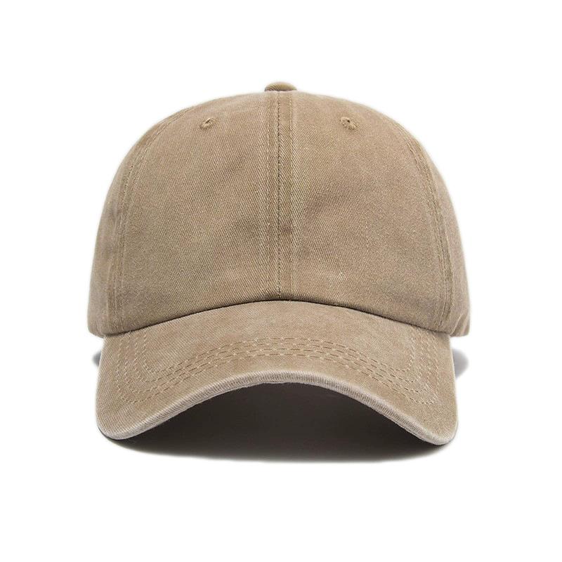 Washed Cotton Baseball Cap Vintage Women Men Hats Korean Style Street Trendy Cool Sunshade Riding Sports Cap Sun Hat Solid Color