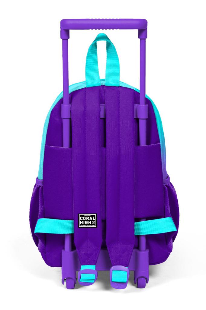 Minik Yuva Squeegee Rucksack Türkis Lila Farbübergang Zwei Fächer 24063