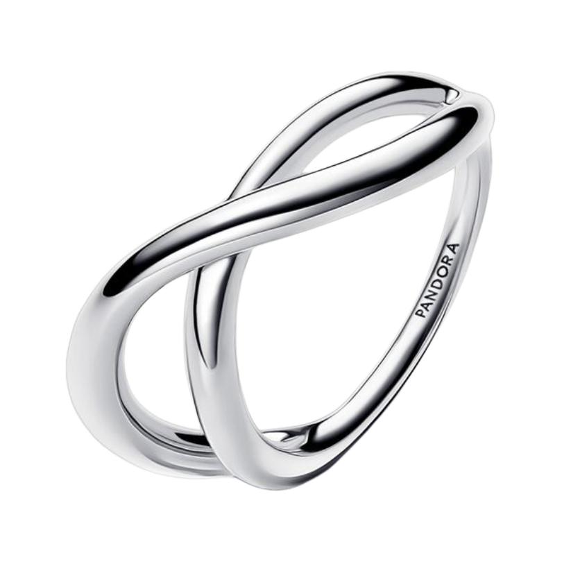 Pandora Organic Shape Infinite Design Ring Women rings Silver 193318C00 Box,50