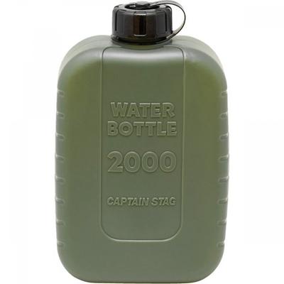 CaptaIn Stag UE 2045 [Lagunen-Wasserflasche 2000 ml mit Skala, oliv, hergestellt in Japan]