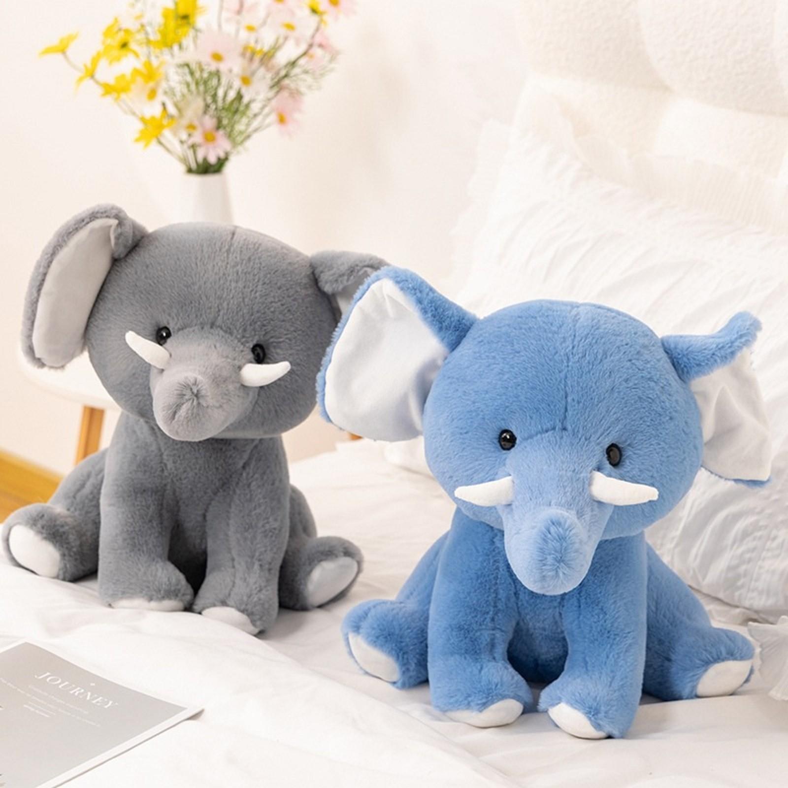 

Cute And Cute Toothed Elephant Plush Toy One Size синій