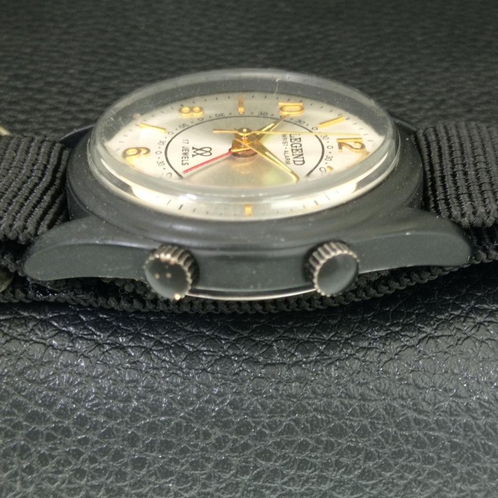 HAND-WINDING VINTAGE LEGEND SWISS MENS REFURBISHED ALARM WATCH a707534-1