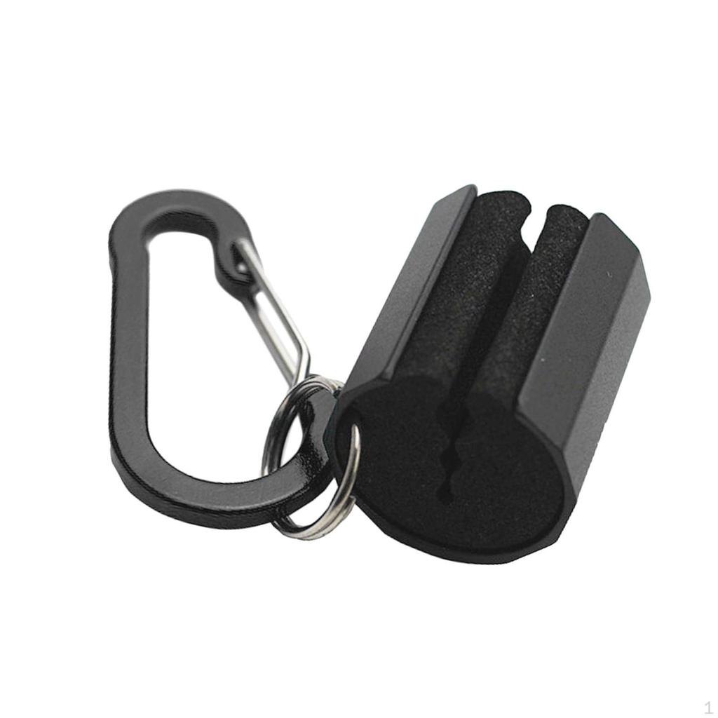 Fishing Rod Holder Clip with Keychain Attachment