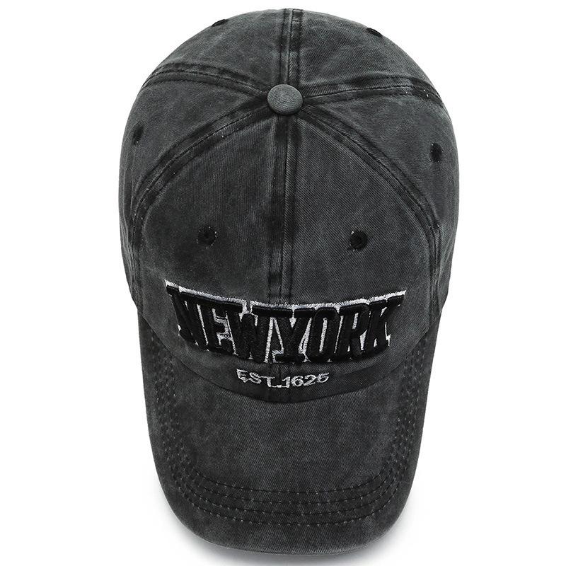 Hat New Style Spring and Autumn Wash Cloth Baseball Cap Embroidered Letter Baseball Cap